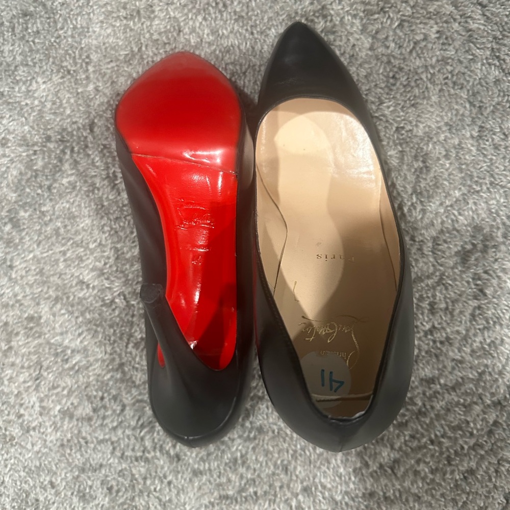 Christian Louboutin Black and Red Heels